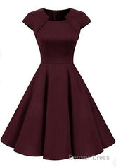 A-Line Homecoming Dresses Irregular Draped Round Neck Long Sleeve Midi Dress